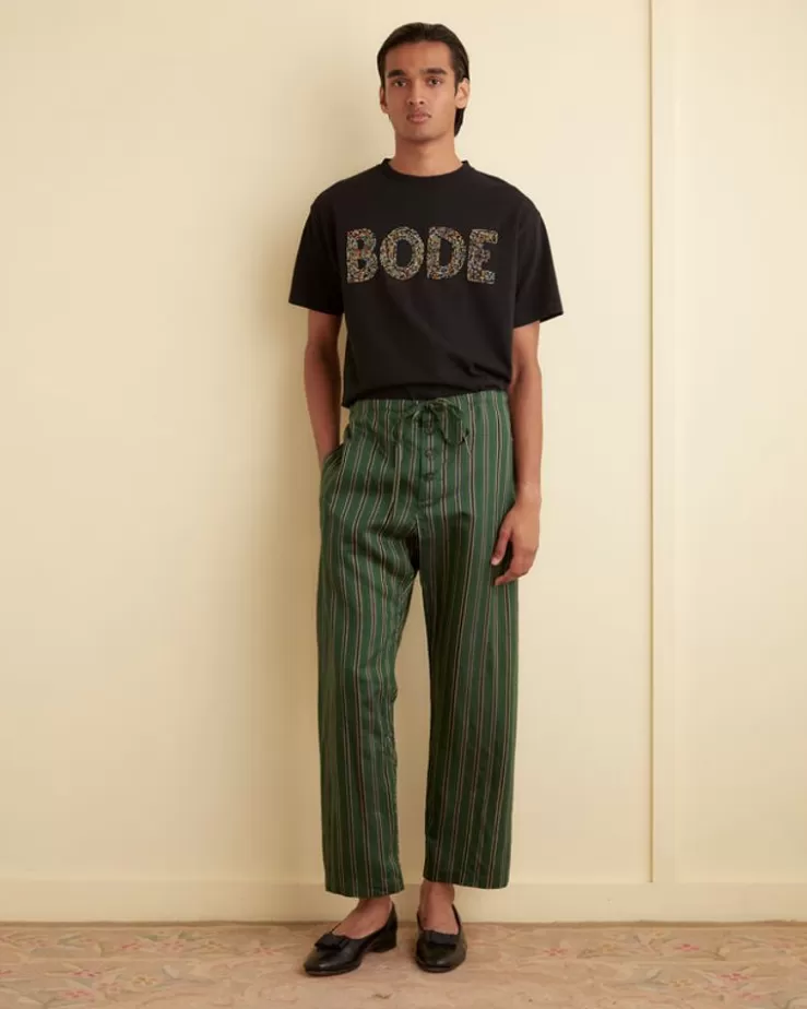 New BODE Alumni Stripe Pajama Pants Green