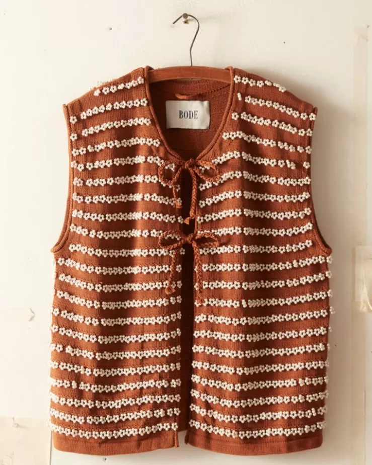 Best Sale BODE Beaded Vest Brown