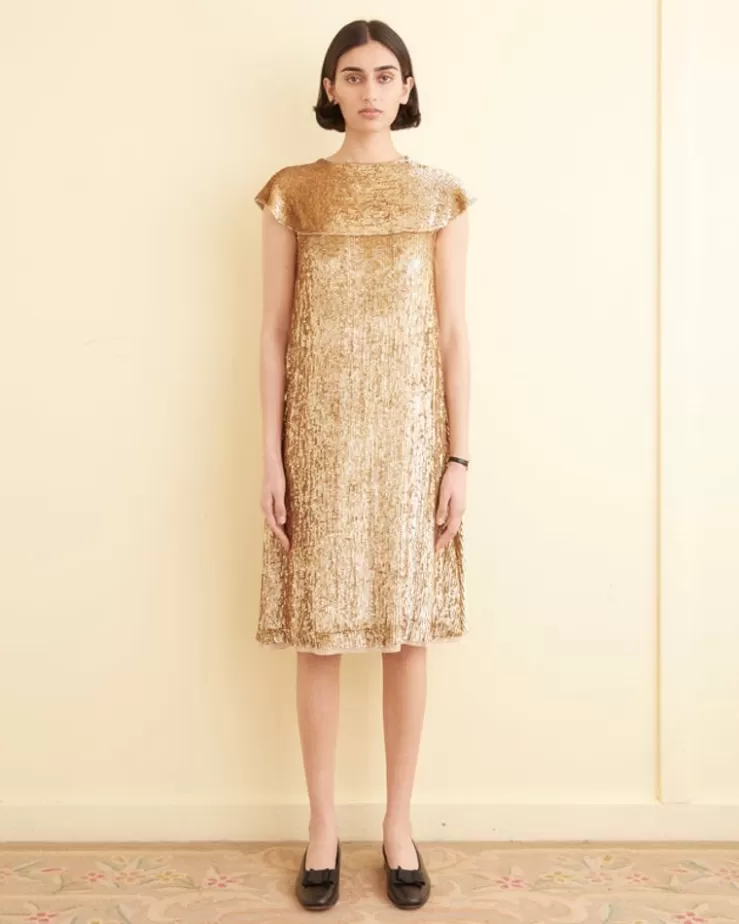 Fashion BODE Bellvue Dress Gold