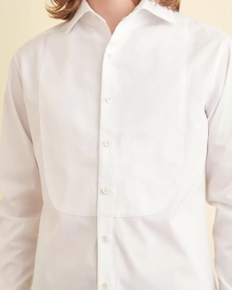 Clearance BODE Bib Tuxedo Shirt White