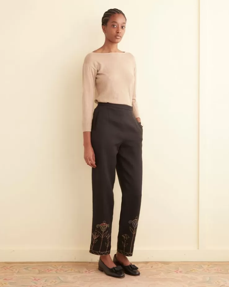 Store BODE Blooming Stems Trousers Navy