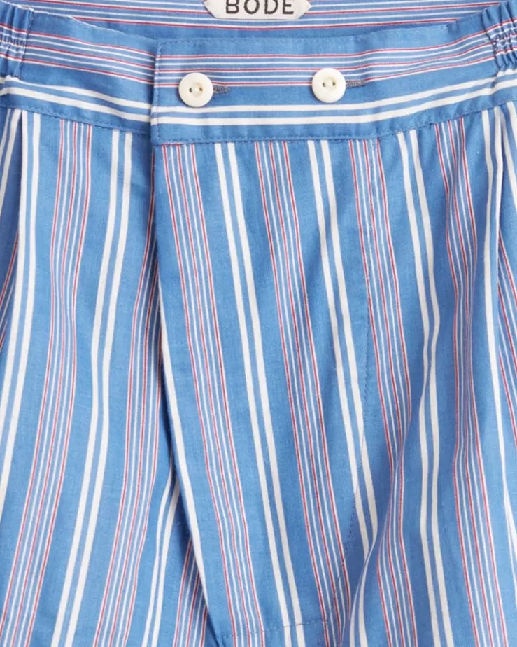 Shop BODE Blue Tropez Boxer Shorts Multi