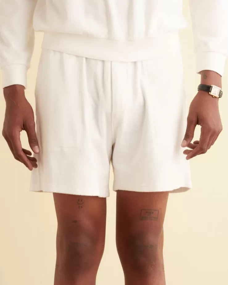 Cheap BODE Boston Terry Sweatshorts Cream