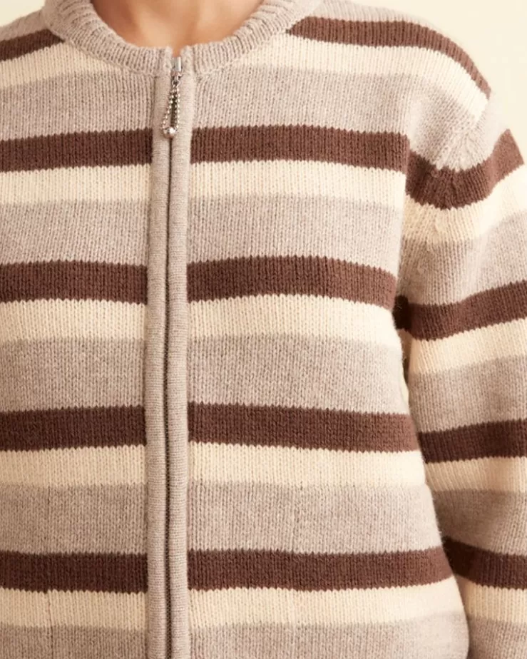 Clearance BODE Brewster Cardigan /Brown Tan