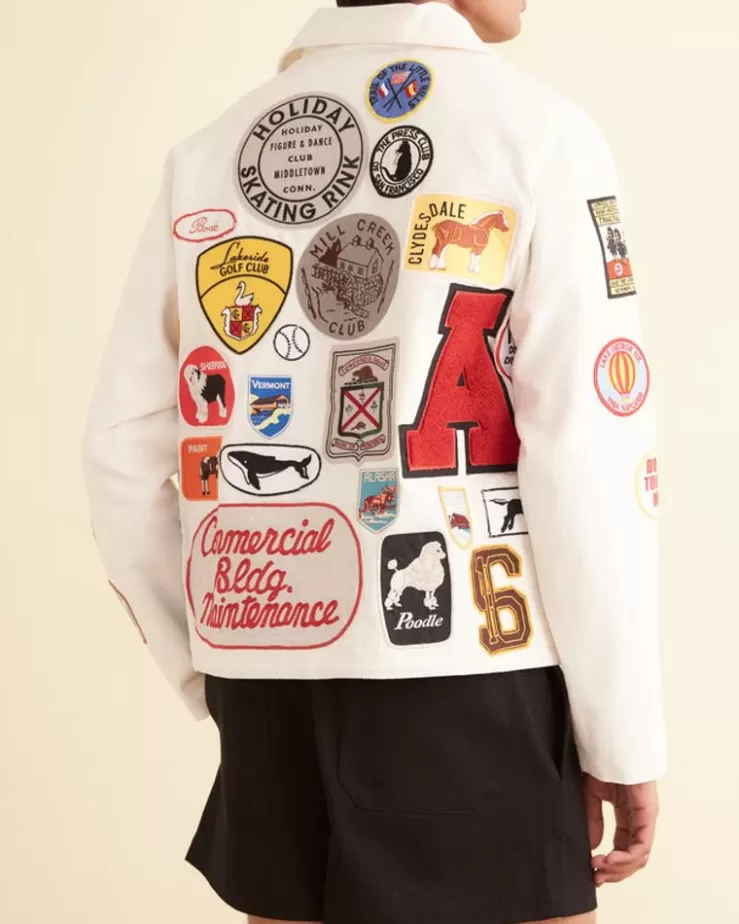 Hot BODE Cambridge Patch Jacket White/Multi