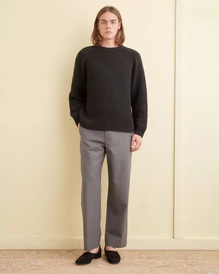 Clearance BODE Cashmere Crewneck Charcoal