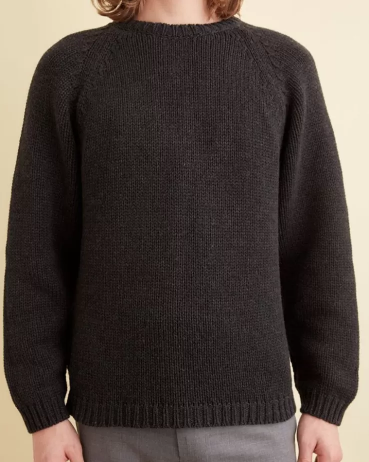 Clearance BODE Cashmere Crewneck Charcoal