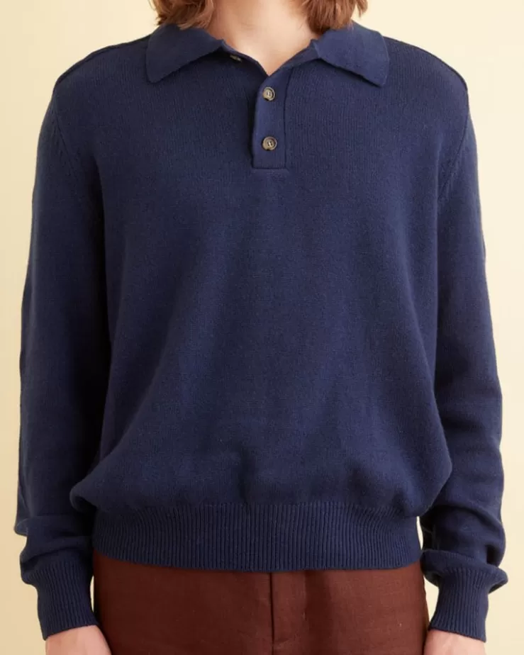 Hot BODE Cashmere Polo Navy