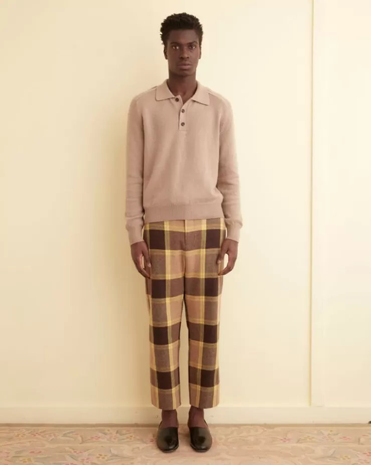 Best BODE Charleston Plaid Trousers Brown