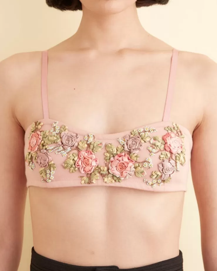 Shop BODE Club Bra Pink