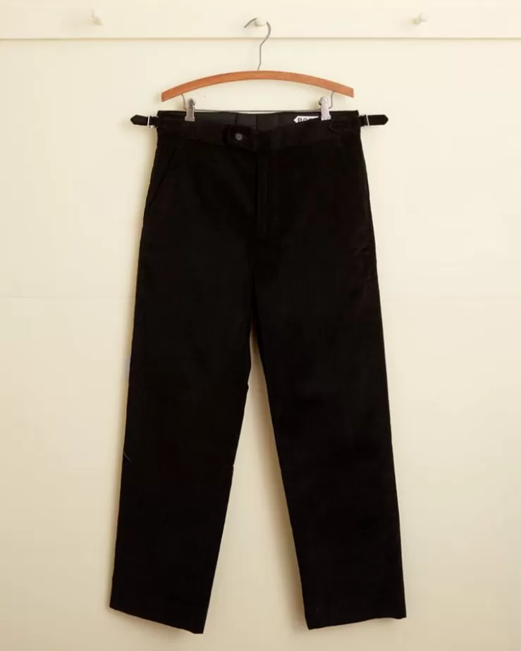 Outlet BODE Corduroy Coal Trousers Black