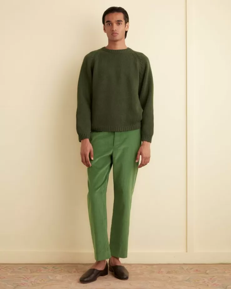 Clearance BODE Corduroy Side Buckle Trousers Green