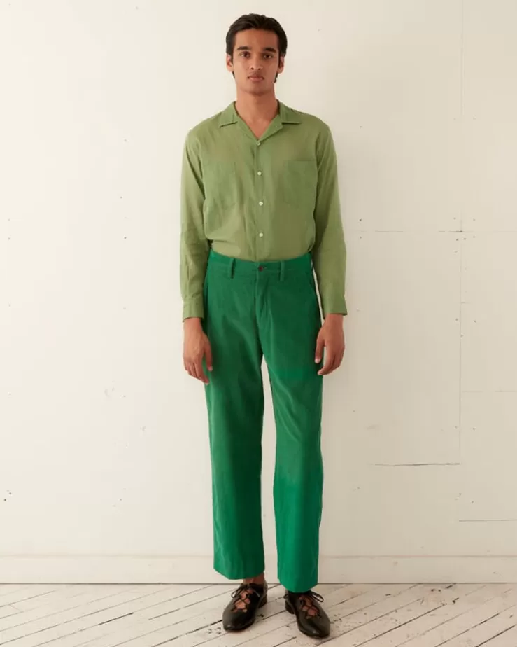 Best Sale BODE Corduroy Standard Trousers Green