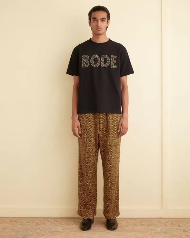 Cheap BODE Crescent Jacquard Joggers Gold