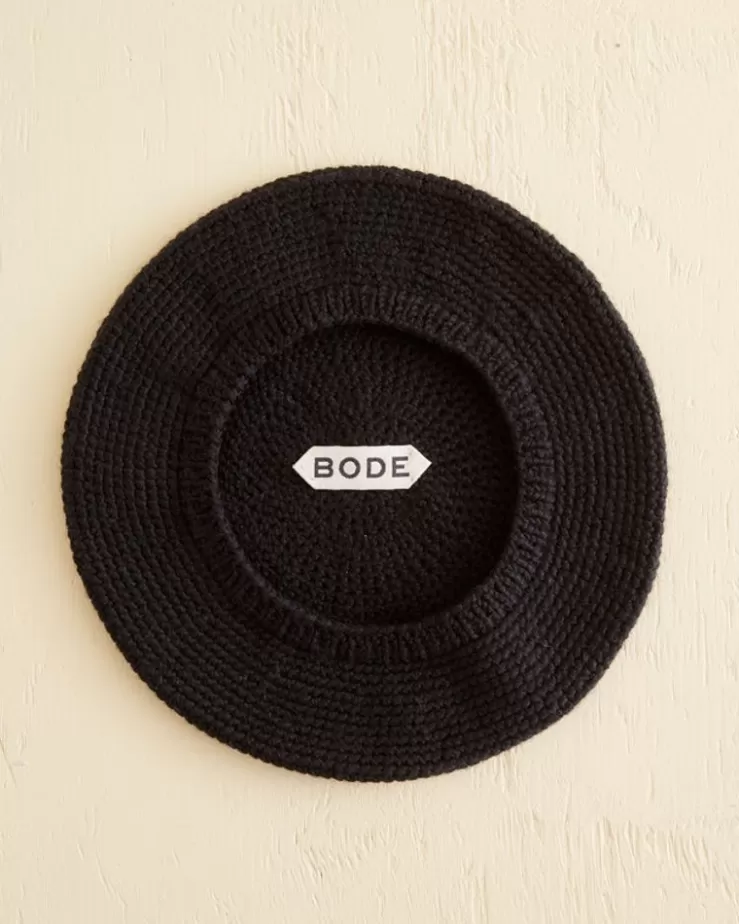 Best Sale BODE Crochet Beret - Black