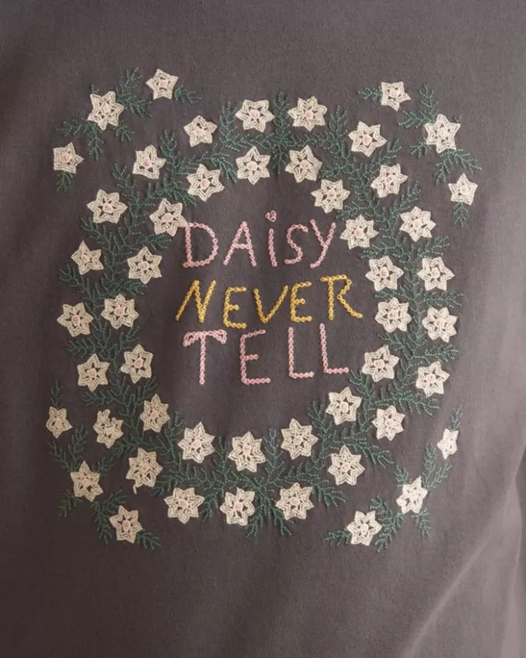 Store BODE Daisy Never Tell Tee Charcoal