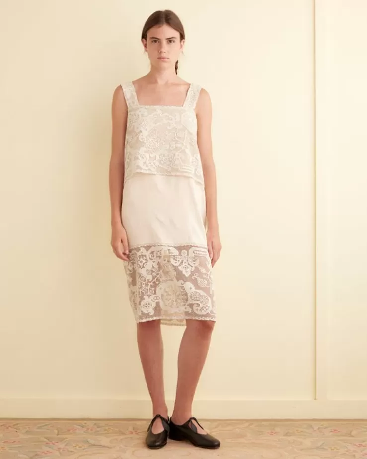 Outlet BODE Daylily Lace Dress - S Cream