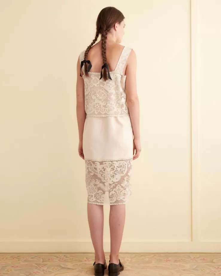 Outlet BODE Daylily Lace Dress - S Cream