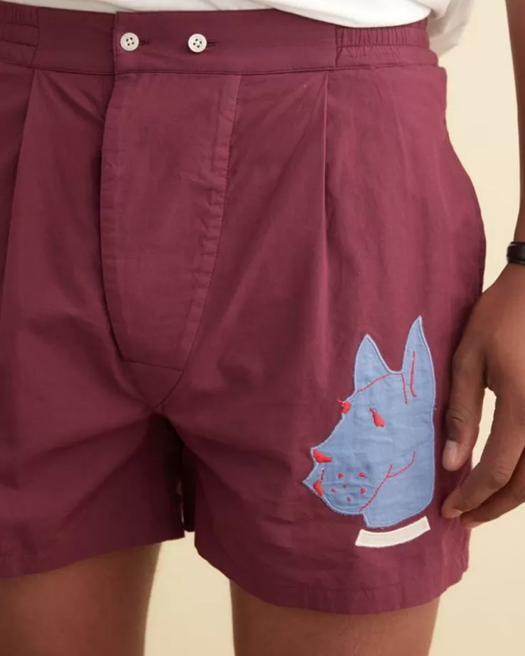 Best Sale BODE Doberman Applique Boxers Purple