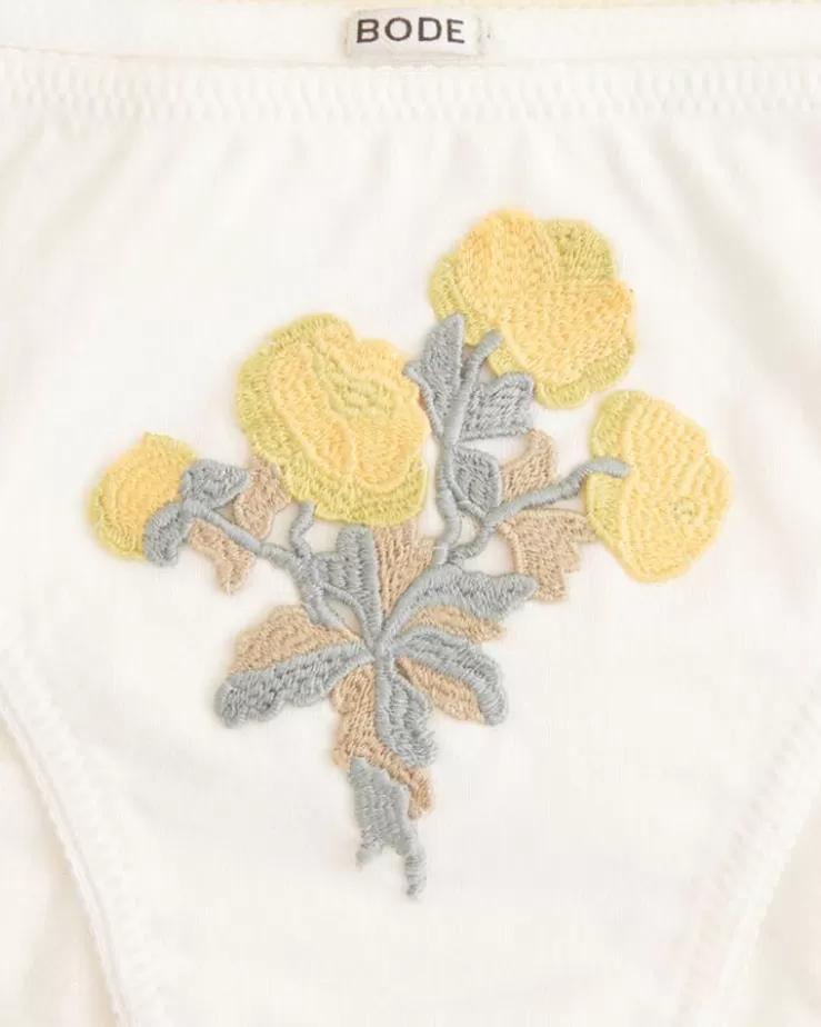 Store BODE Embroidered Bouquet Briefs White