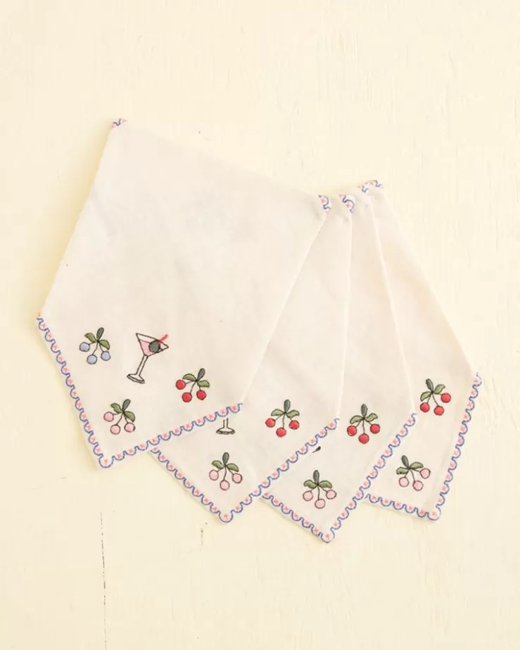 Discount BODE Embroidered Cocktail Napkins