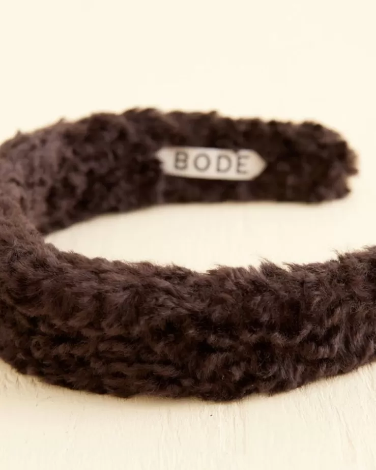 Best BODE Faux Fur Headband - Black