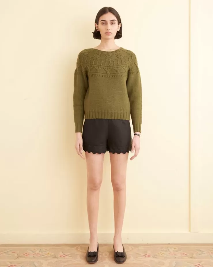 Cheap BODE Field Sweater Green