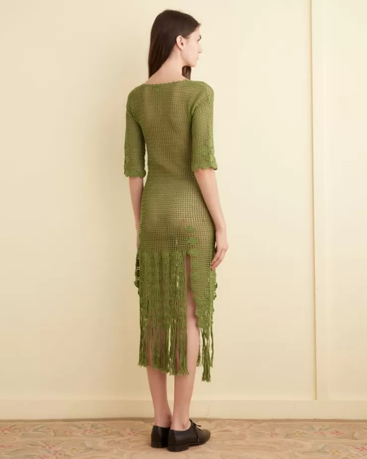 Flash Sale BODE Flint Dress - Apple Green