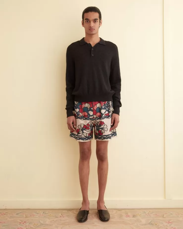 Best Sale BODE Garden Lattice Shorts Ecru/Multi