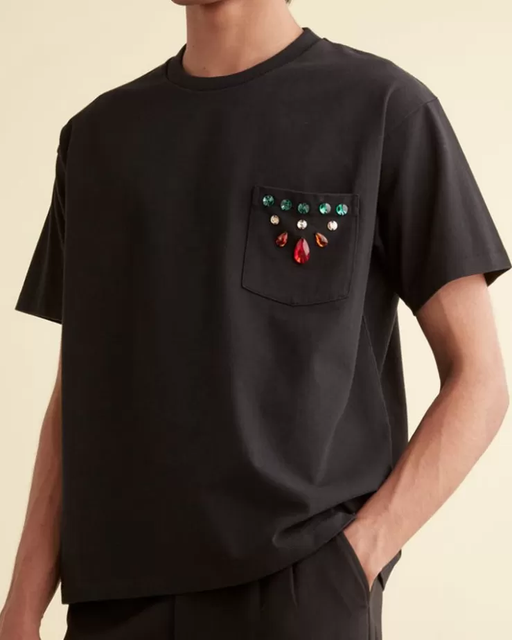 Hot BODE Gem Pocket Tee Black