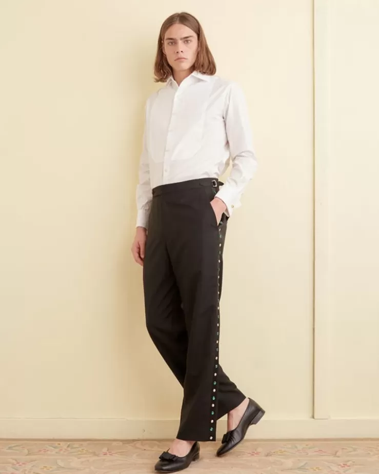 Cheap BODE Gem Tuxedo Trousers Black