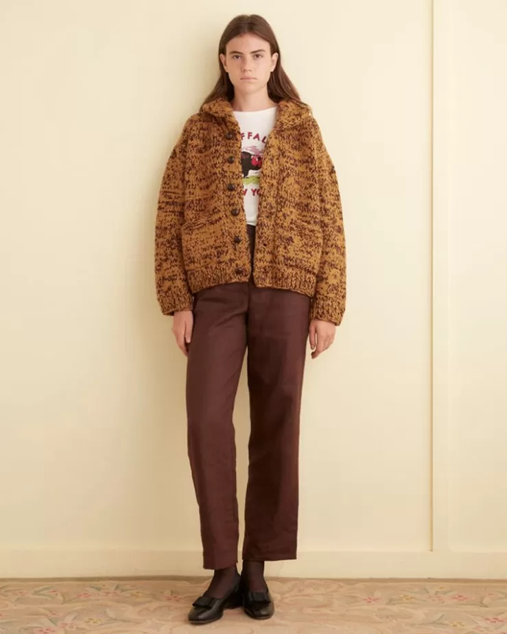 Store BODE Gluckow Cardigan - Brown/Yellow