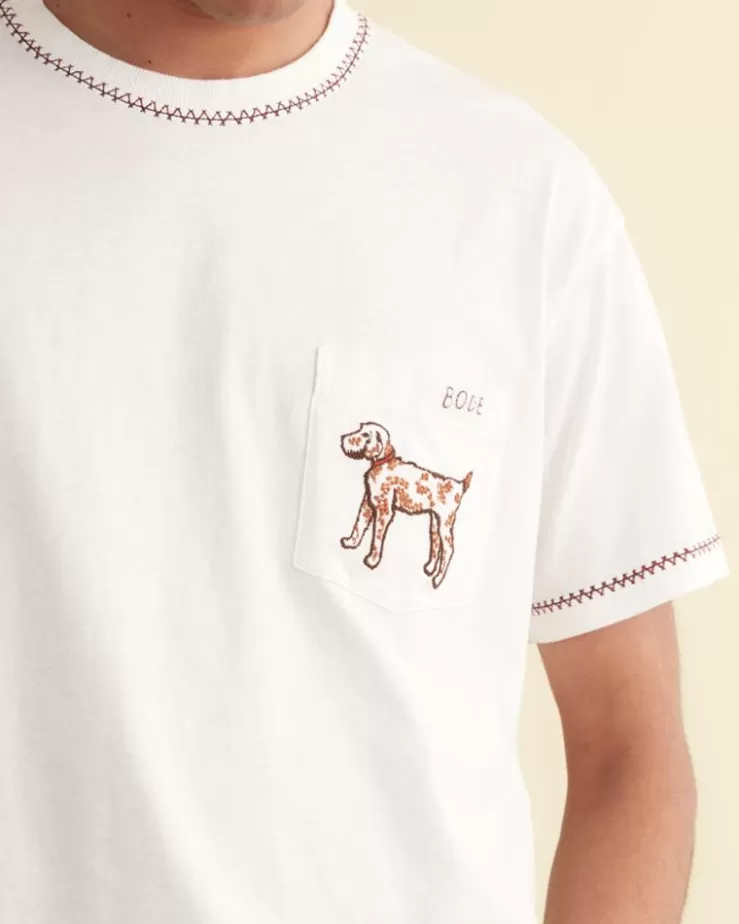 Clearance BODE Griffon Pocket Tee White