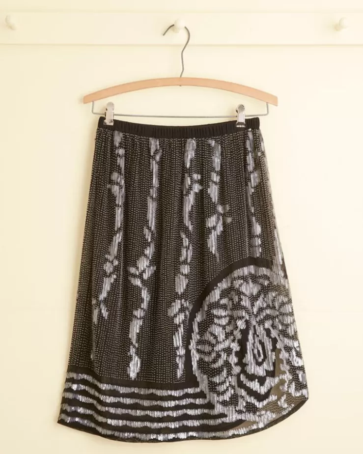 Cheap BODE Hyatt Skirt Black/Multi