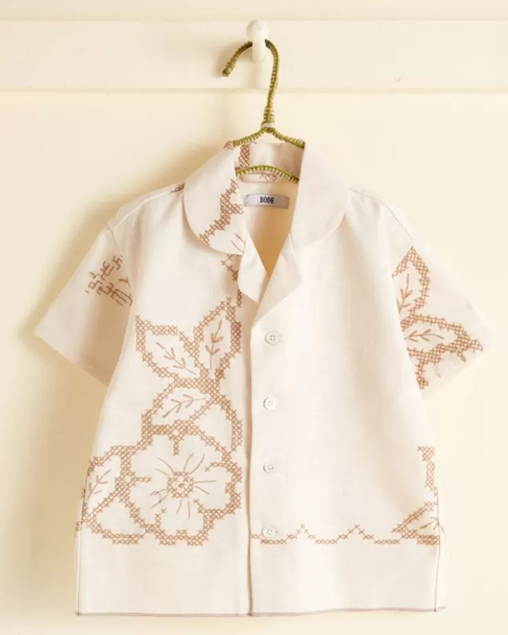 Outlet BODE Kaki Flower Kids' Shirt - Os