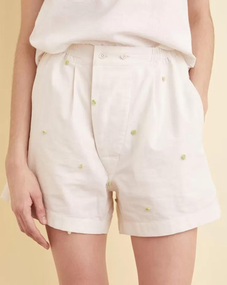 Cheap BODE Lime Pom Pom Shorts - Xs White