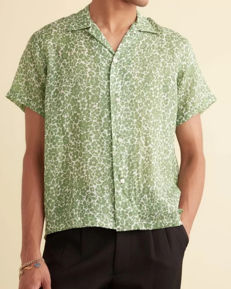 Store BODE Meadow Short Sleeve Shirt Green