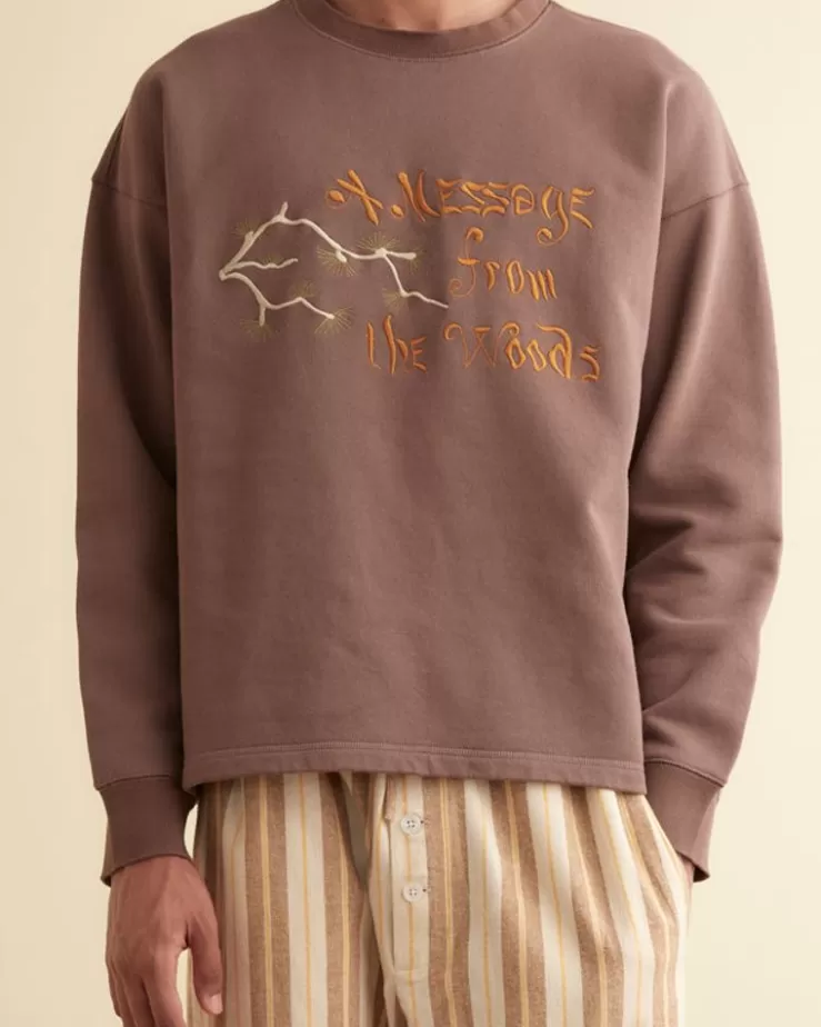 Hot BODE Message Crewneck Brown