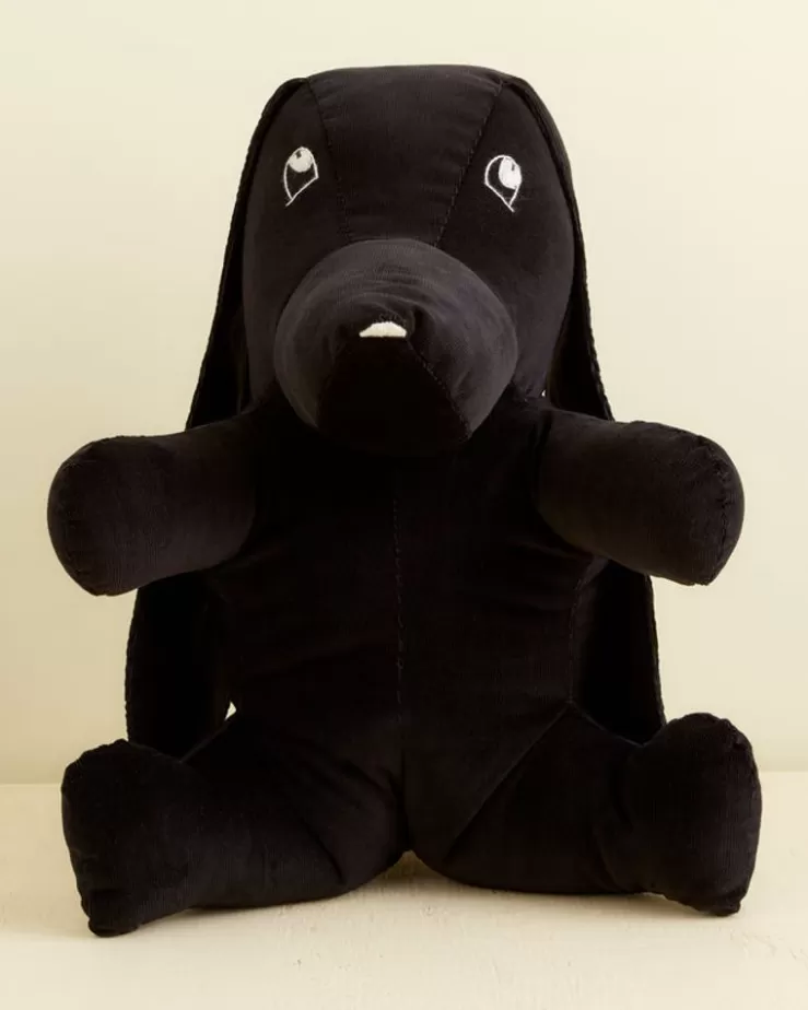 Clearance BODE Midnight Corduroy Stuffed Dog Black