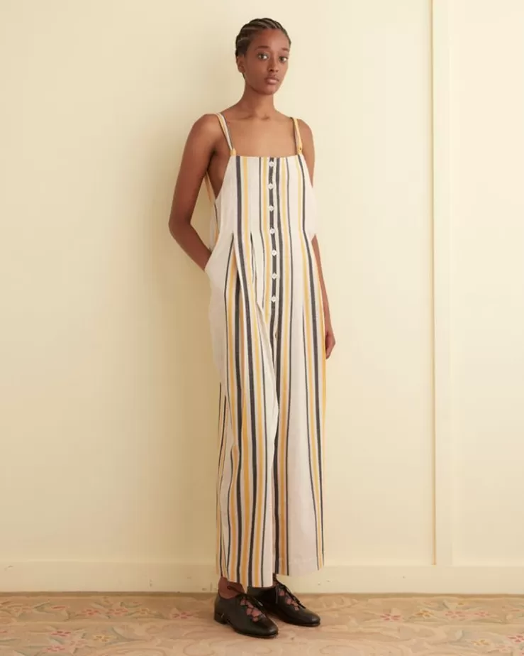 Store BODE Namesake Stripe Jumpsuit Ecru/Multi