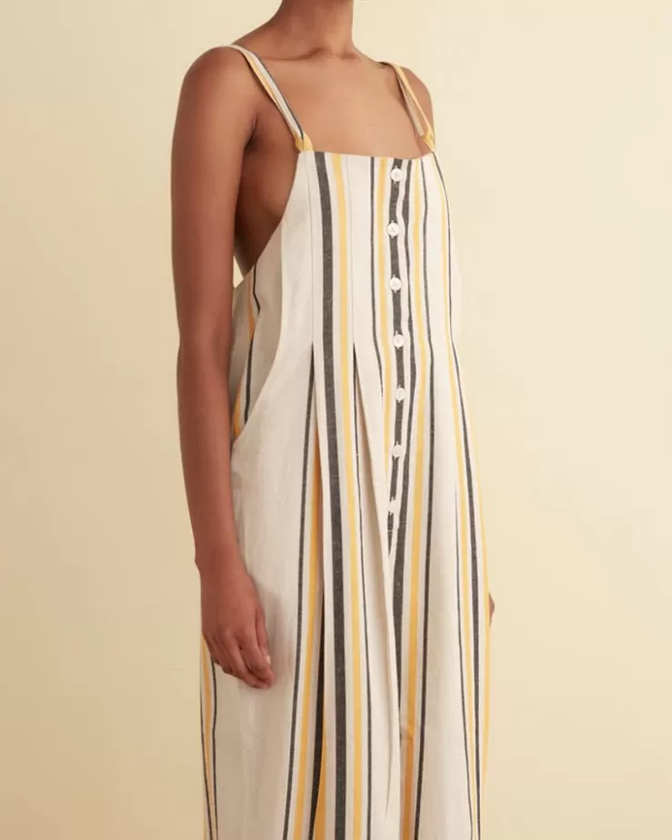 Store BODE Namesake Stripe Jumpsuit Ecru/Multi