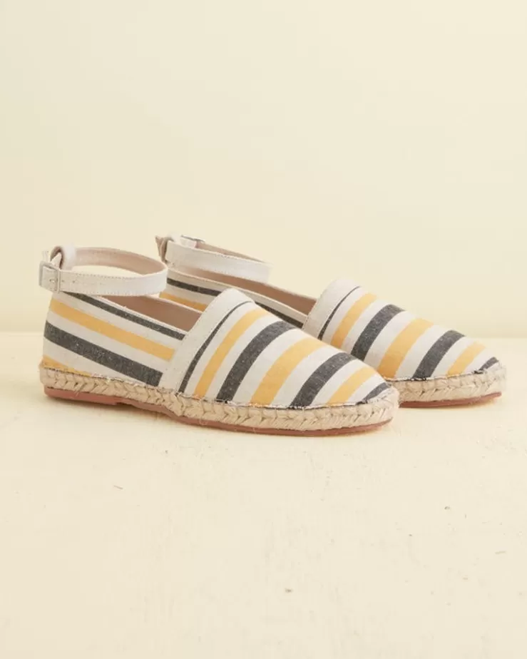 Cheap BODE Namesake Stripe Slip-On Espadrille Ecru/Multi