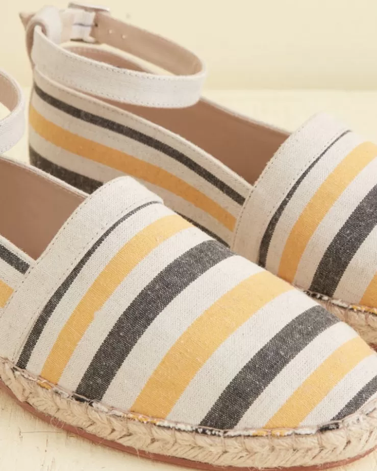 Cheap BODE Namesake Stripe Slip-On Espadrille Ecru/Multi