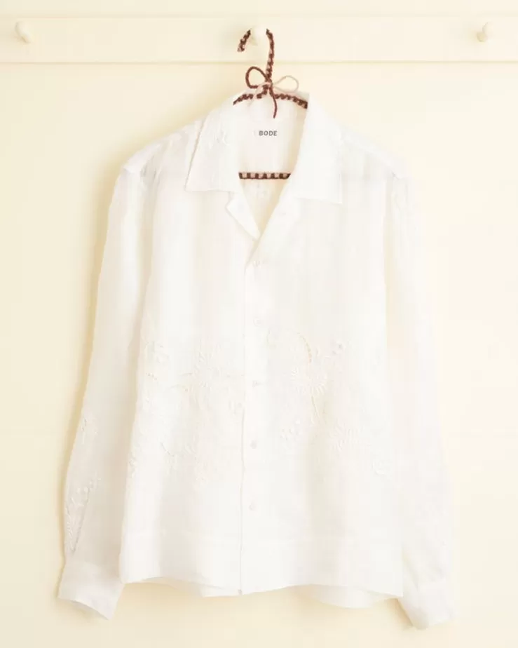 Discount BODE Nosegay Long Sleeve Shirt - S White