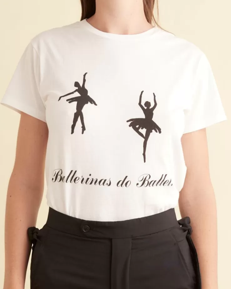 Flash Sale BODE Printed Ballerinas Tee Cream