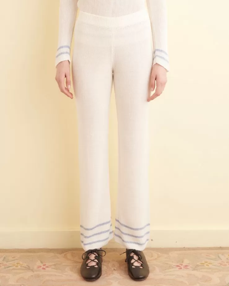 Sale BODE Quincy Stripe Joggers Cream