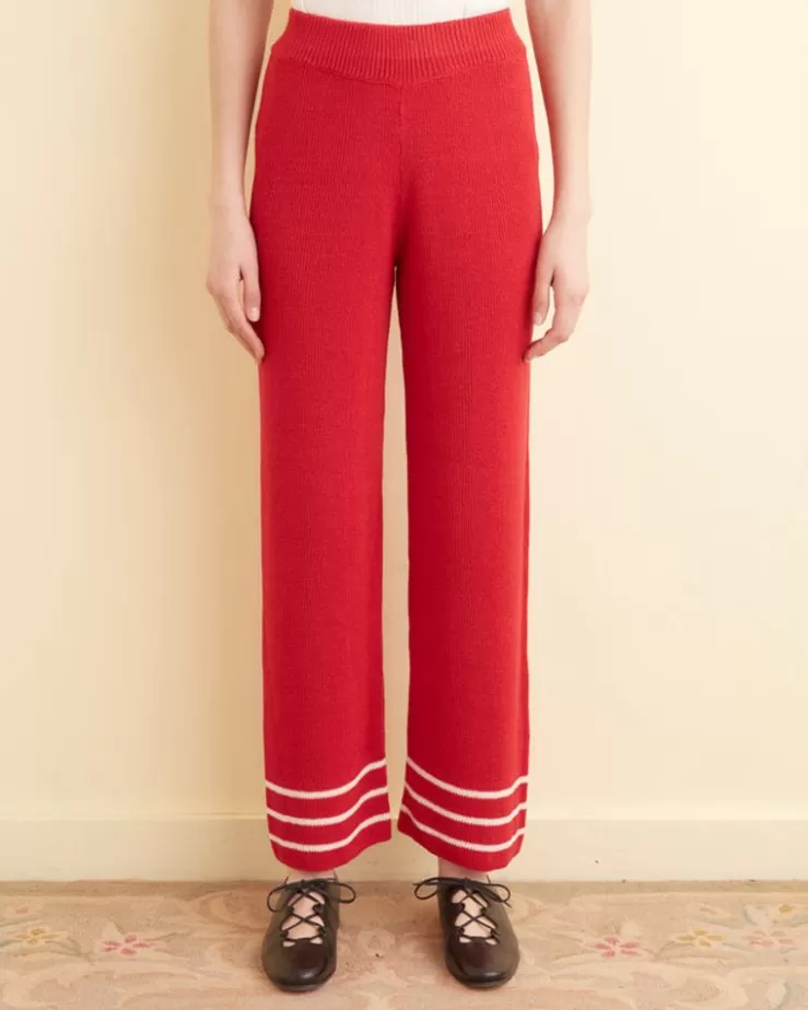 Outlet BODE Quincy Stripe Joggers Red