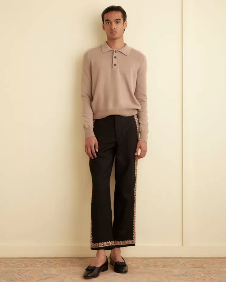 Online BODE Regal Scallop Trousers Black