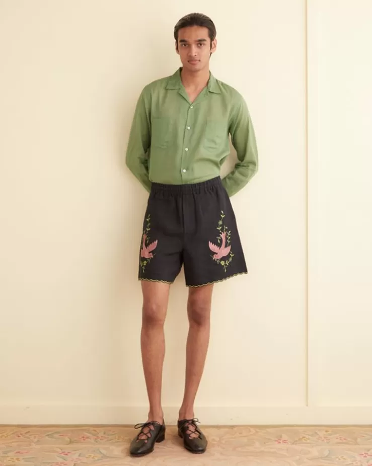 Sale BODE Rosefinch Shorts Black