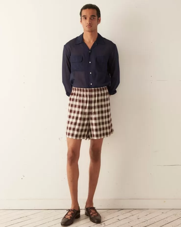 Online BODE Shadow Plaid Rugby Shorts